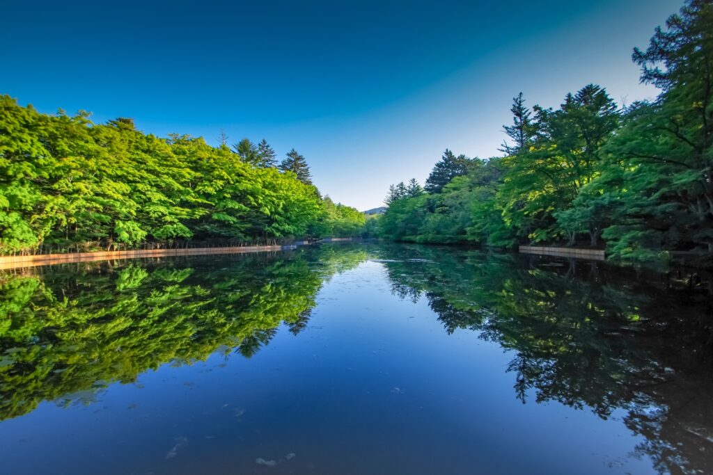 軽井沢観光の池