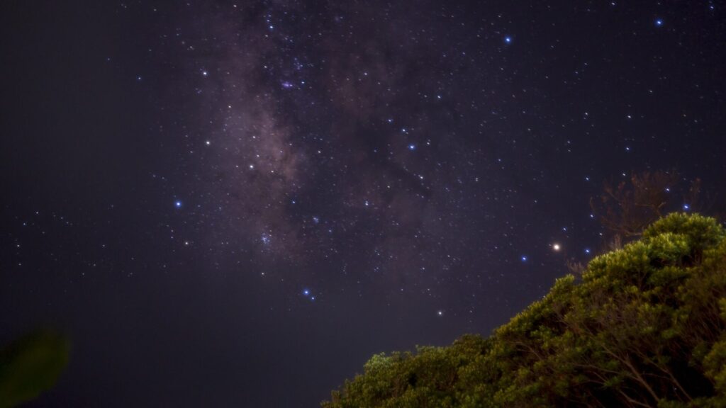 奄美大島の夜の星空