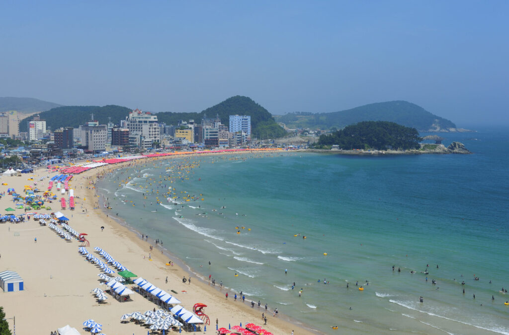 韓国 新婚 旅行のビーチエリア