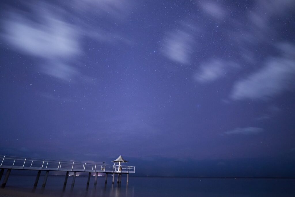 石垣島のフサキビーチの夜景