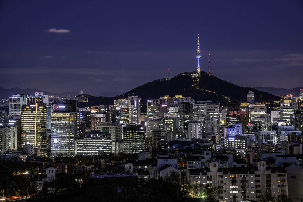 Nソウルタワー：韓国の夜景を一望