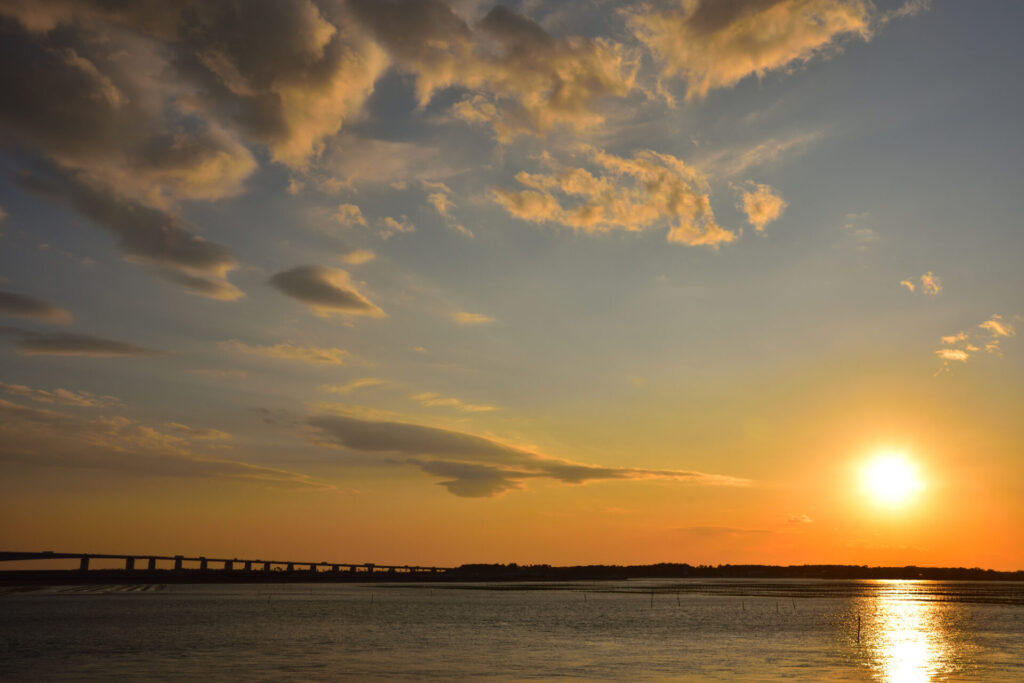 夕方: 浜名湖エリア