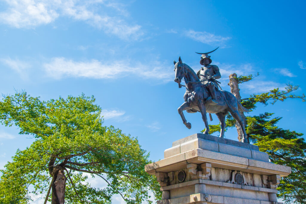 仙台市のシンボル伊達政宗騎馬像