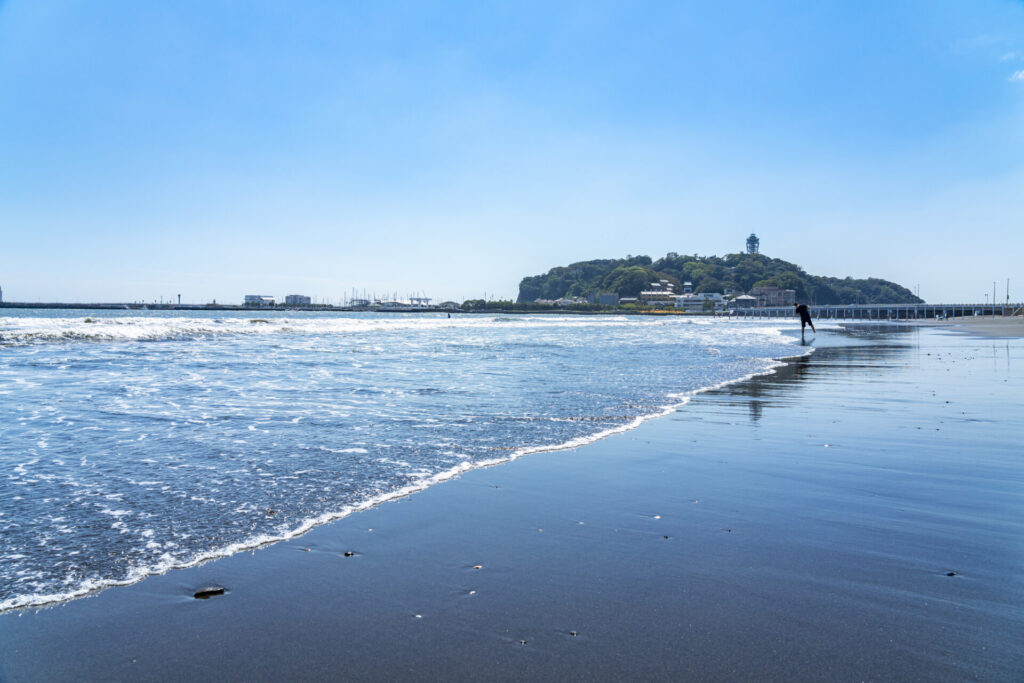 美しい片瀬東浜海岸