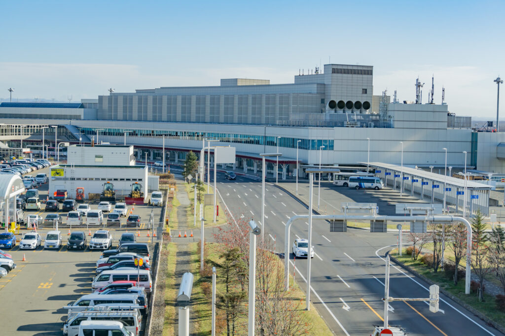 新千歳空港の国内線旅客ターミナル風景