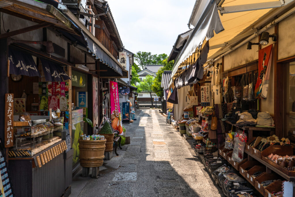 倉敷美観地区の伝統的な街並み