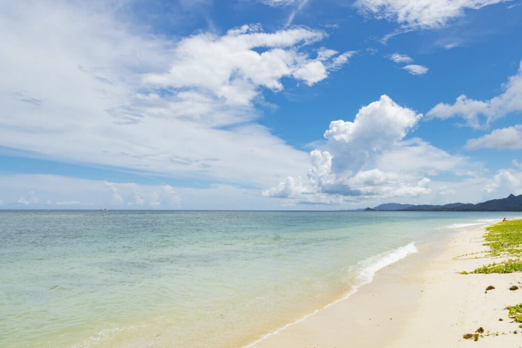 石垣島の澄んだ海が綺麗な米原ビーチ