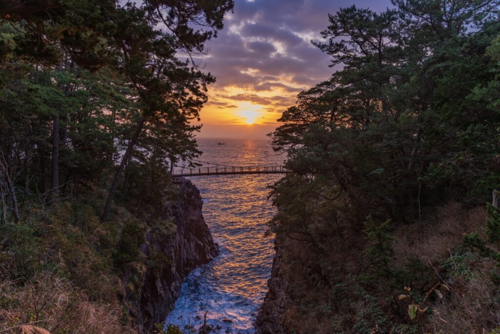 城ヶ崎の夕日