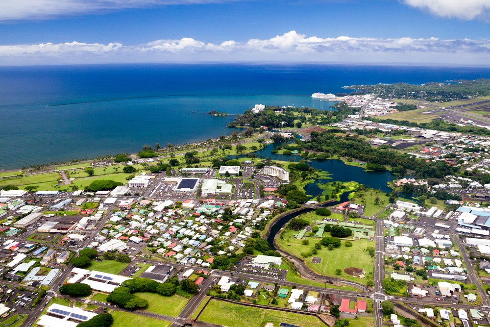 ハワイ島ののヒロ