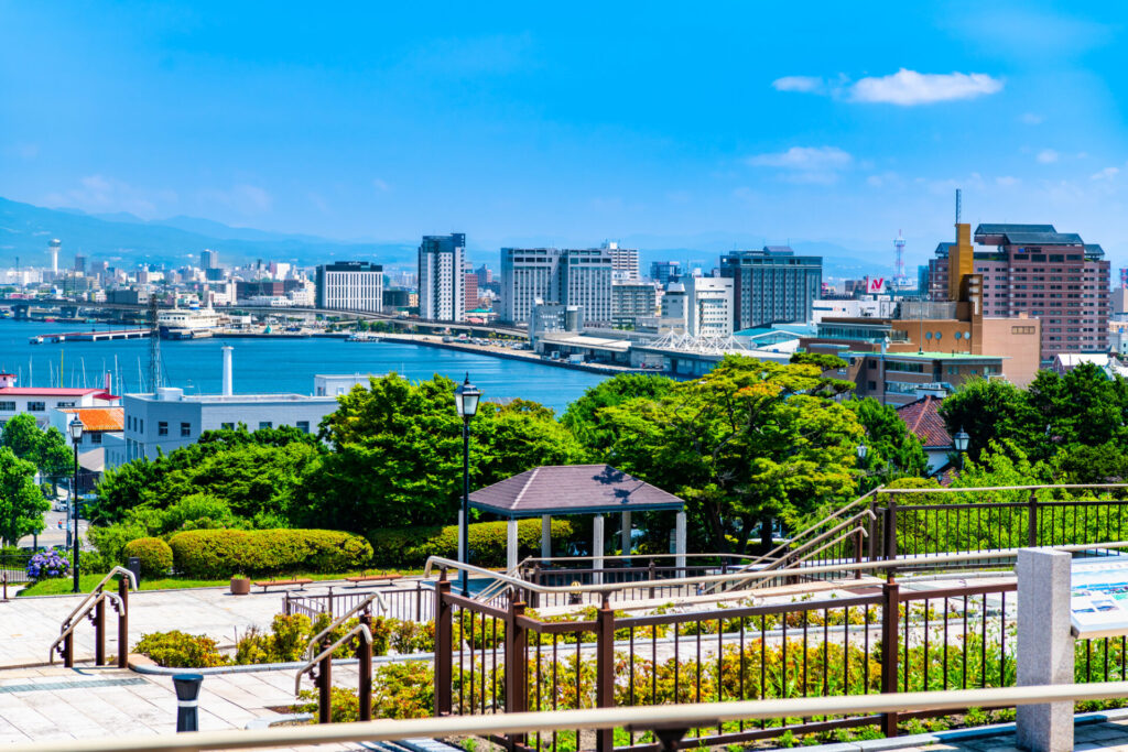 青空と函館