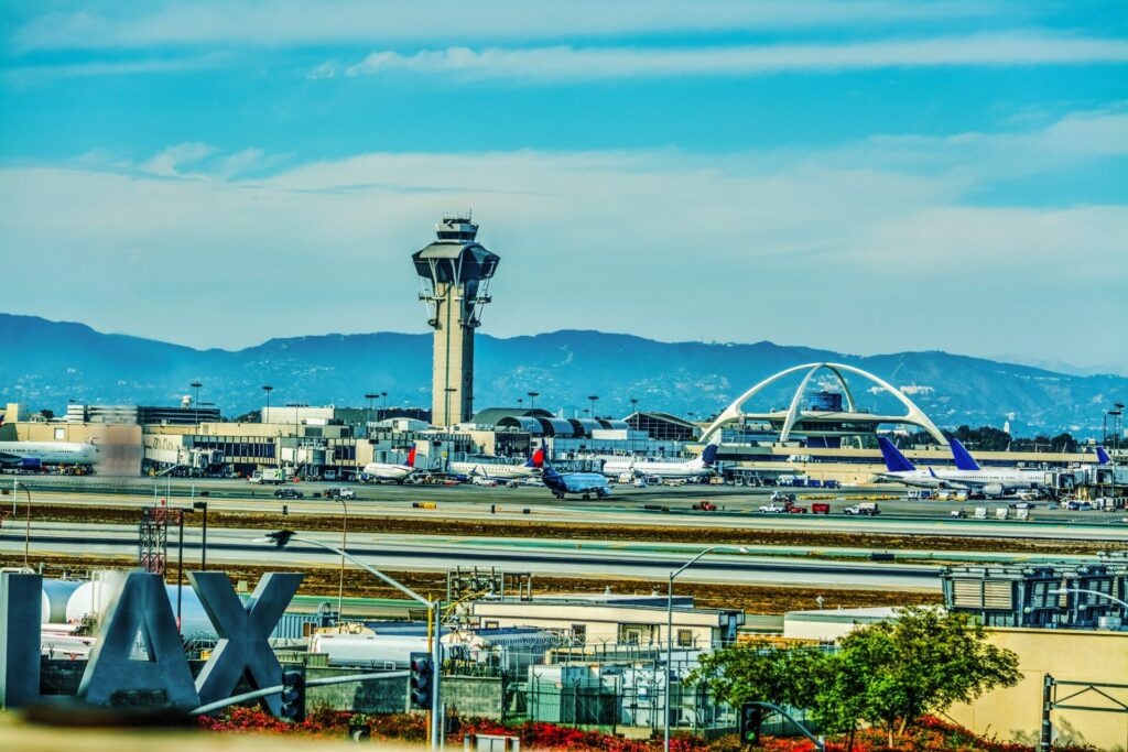 ロサンゼルス空港の景色