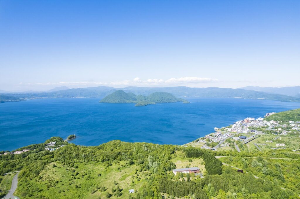 夏の北海道旅行でおすすめの観光地、洞爺湖の景色