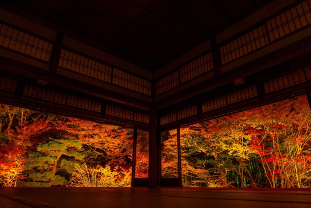 南禅寺-天授庵の秋のライトアップ