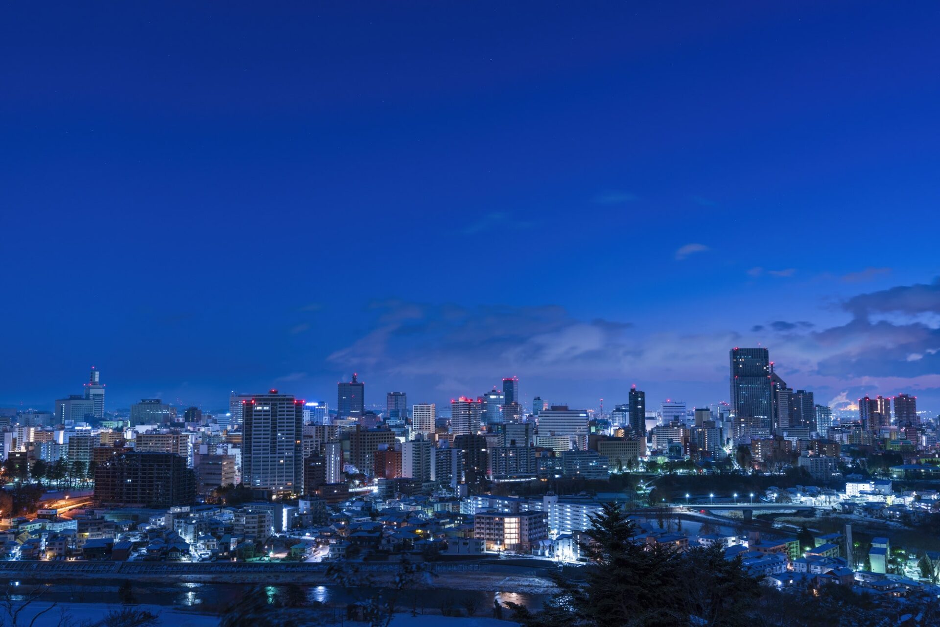 仙台市街の夜景のイメージ