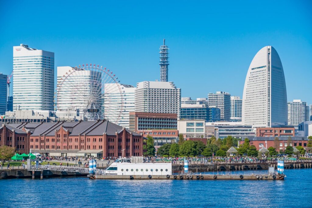 晴天の横浜みなとみらい