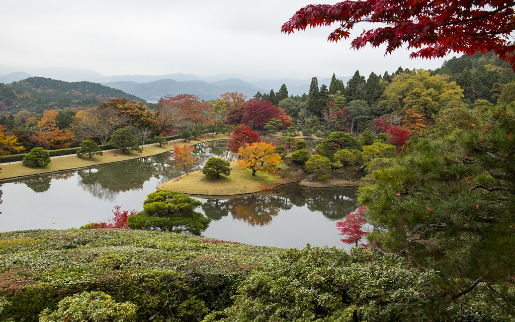 修学院離宮と紅葉