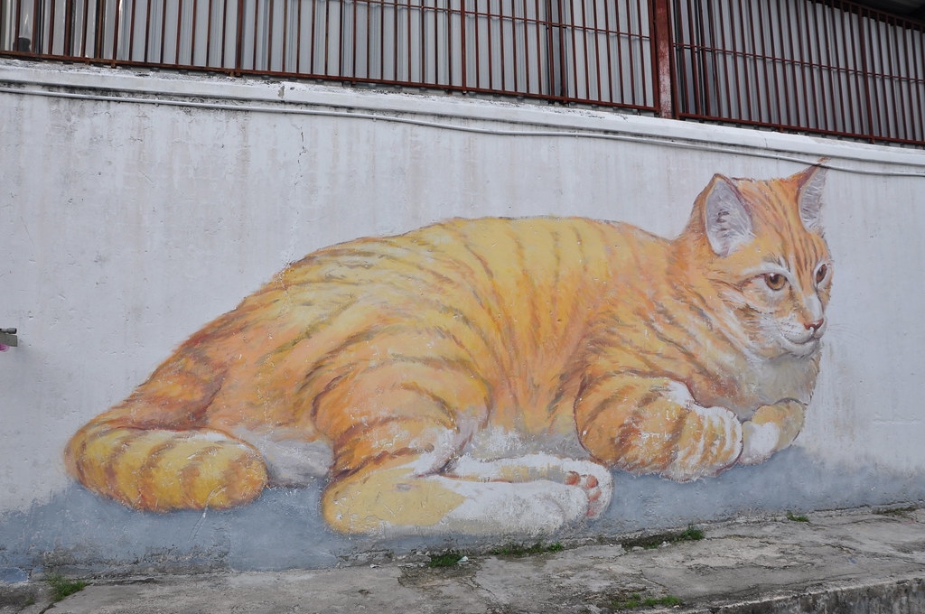 ペナン島・ジョージタウンの猫アート