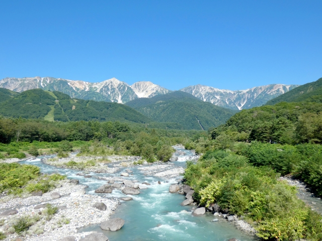 白馬大橋からの眺め