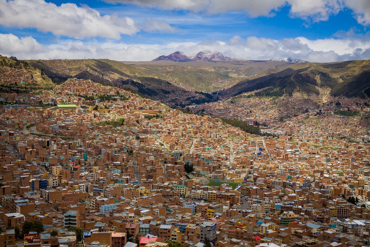 ボリビア、ラパスの風景