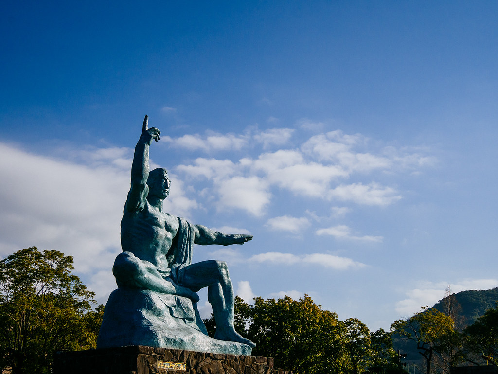 平和の象徴である長崎平和公園