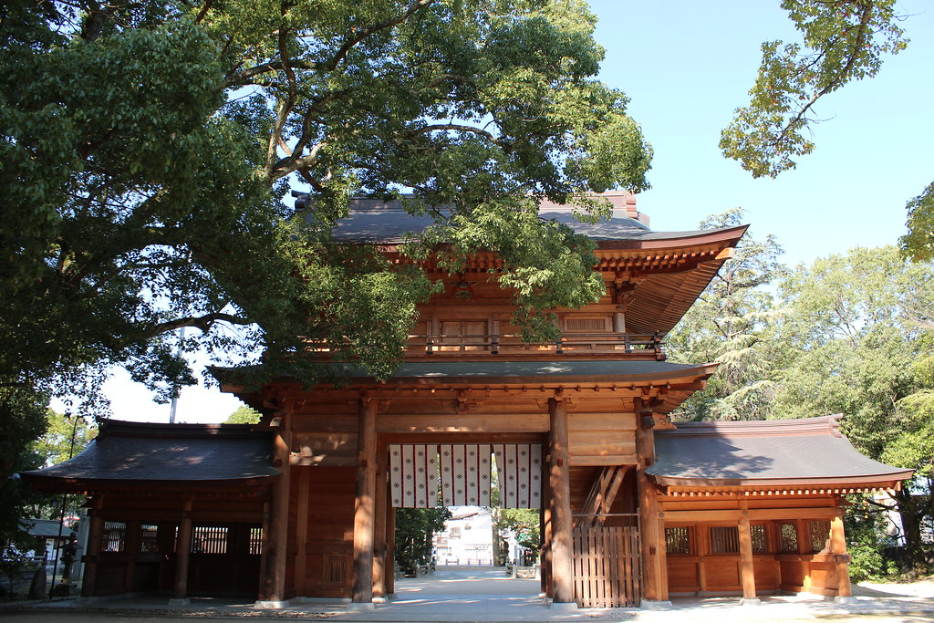 歴史的価値が高い大山祇神社の正面