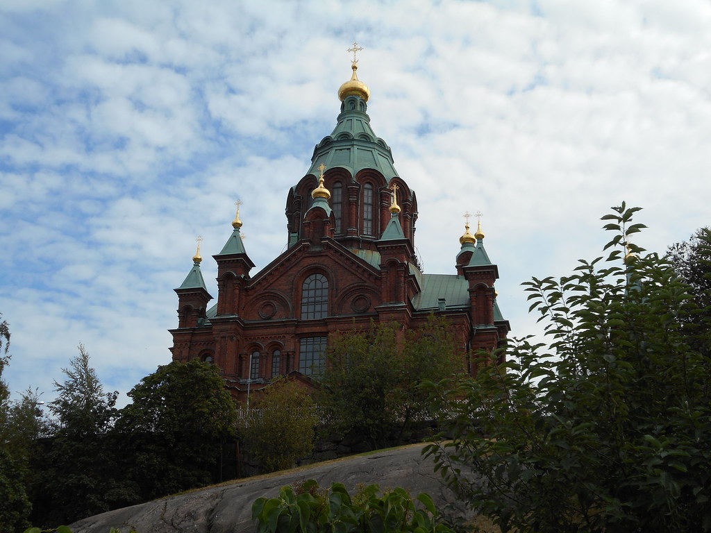 ヘルシンキの観光名所の一つ ウスペンスキー大聖堂