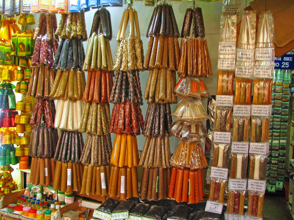 スリランカ　キャンディ市内の市場