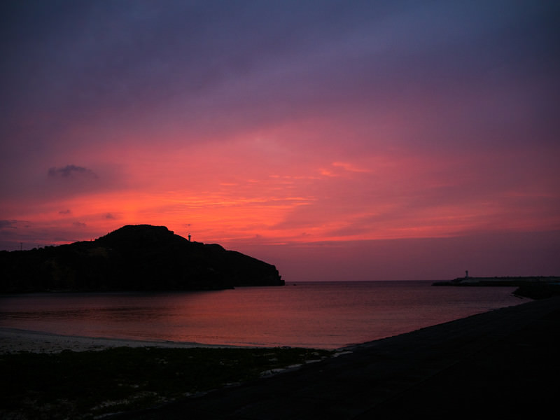 与那国島の夕焼け