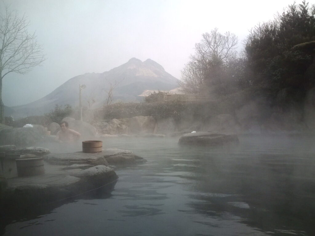 湯布院温泉の露天風呂