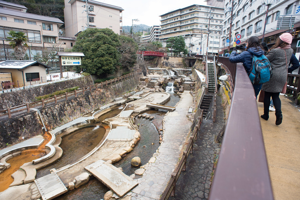 有馬温泉の旅館と景色