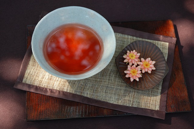 対策KW「韓国のお茶とお茶菓子のイメージ」
