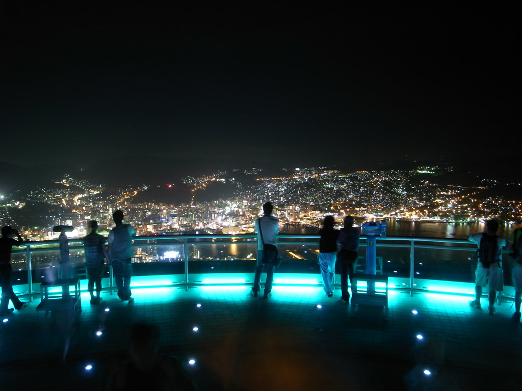 稲佐山展望台からの美しい夜景