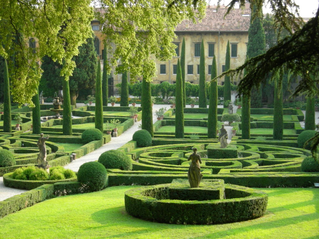 ヴェローナの観光スポット・緑豊かなジュスティ庭園