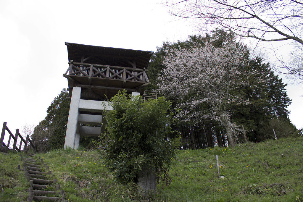 日本一の農村景観といわれる岩村町の展望台