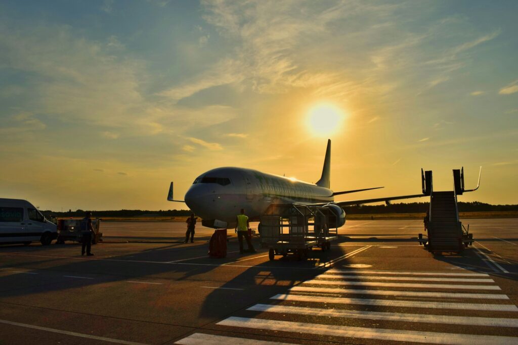 ビルバオ空港飛行機イメージ