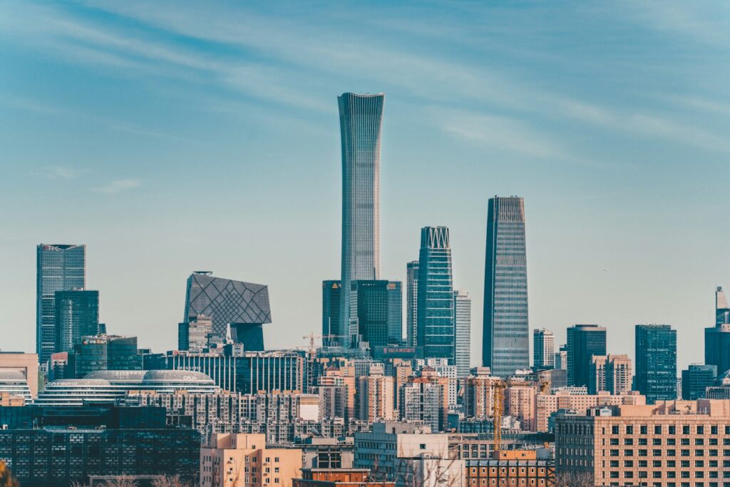 北京のビル風景