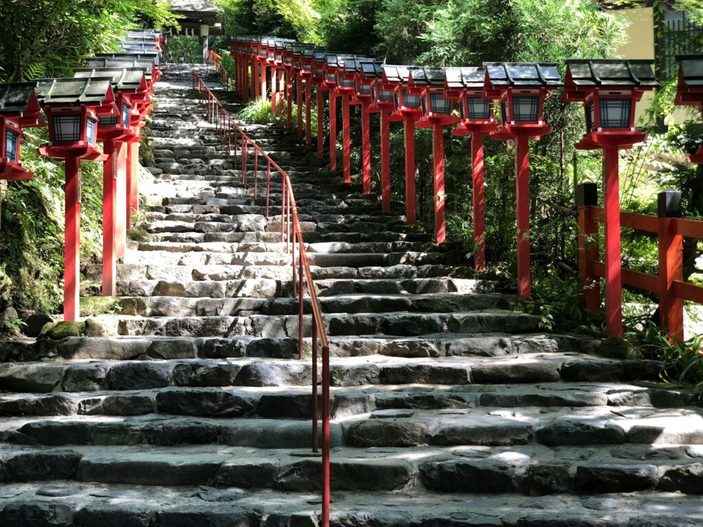 貴船神社の階段