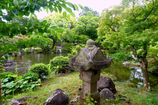 佐野美術館庭園の風景