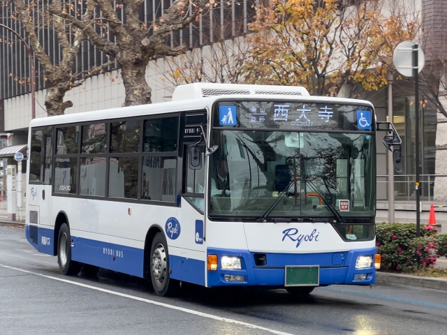 岡山市を走る両備バス