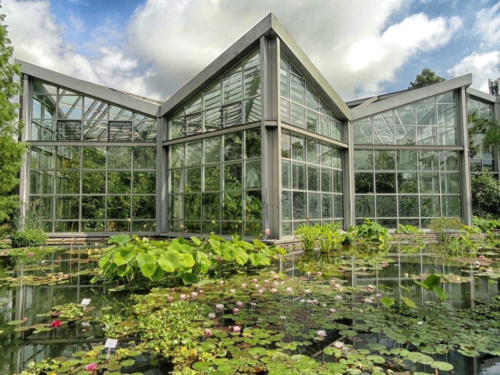 四季折々の植物を楽しむことができる美しい植物園