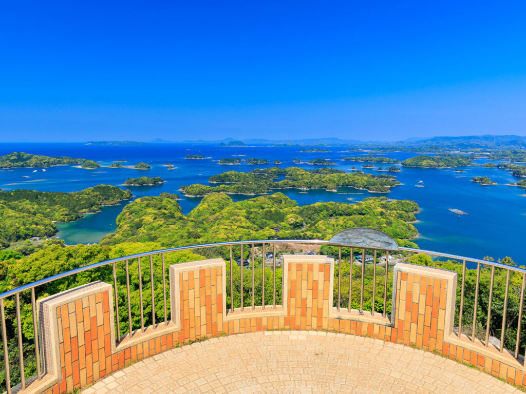 長崎佐世保にある展海峰からの眺望