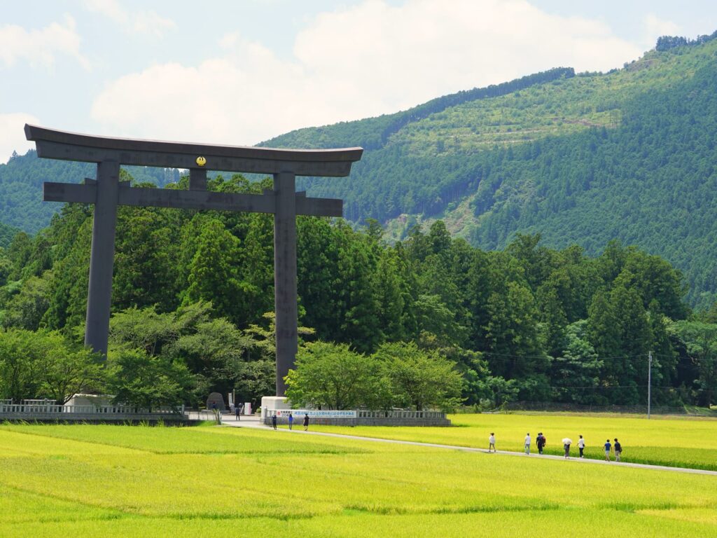 和歌山 田辺 熊野本宮大社の大きな鳥居