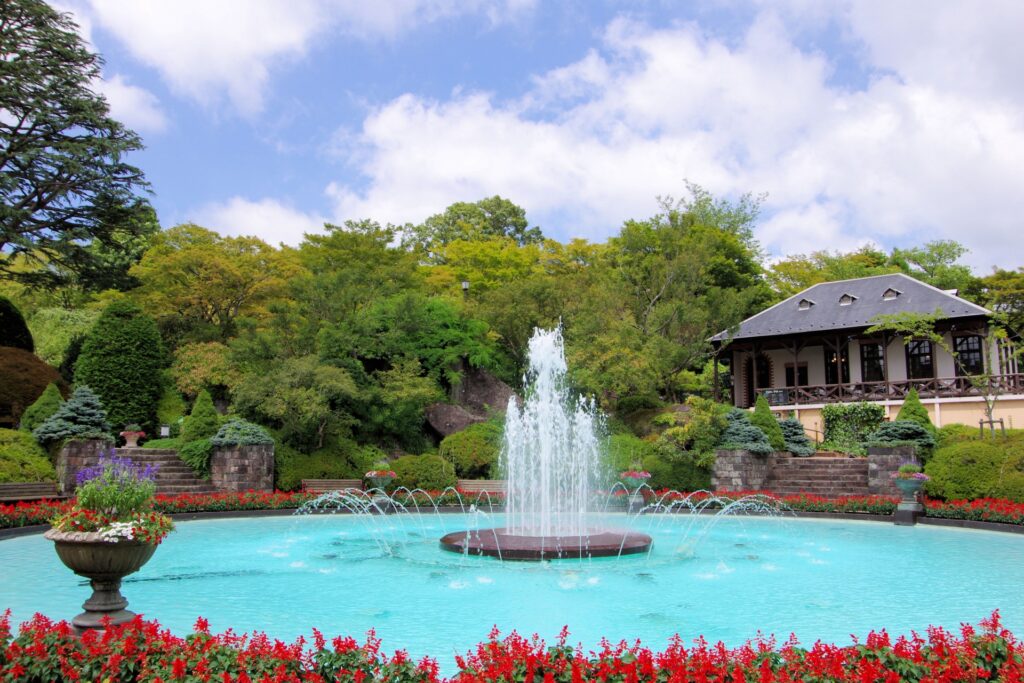 強羅公園の噴水