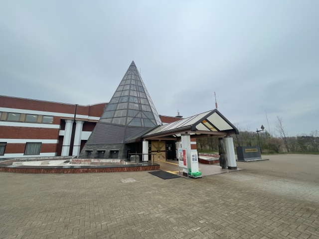 北海道 網走 北海道立北方民族博物館の外観の風景