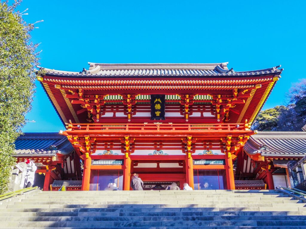 鎌倉名所の鶴岡八幡宮