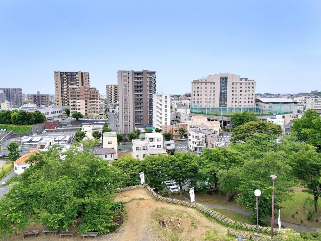 浜松城からの景色