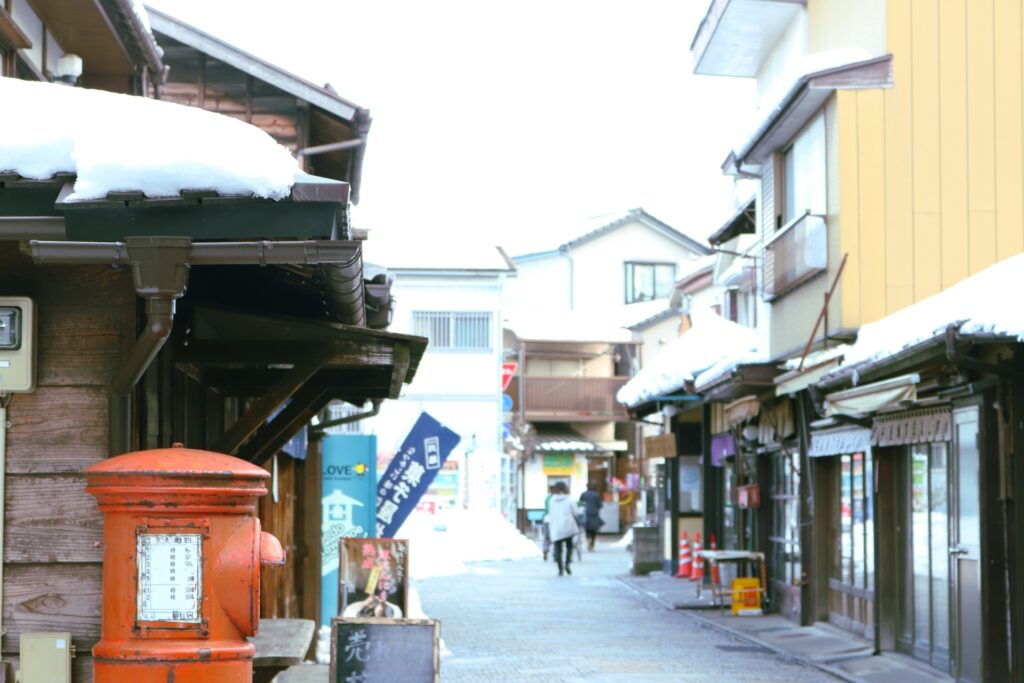 冬の菓子屋横丁