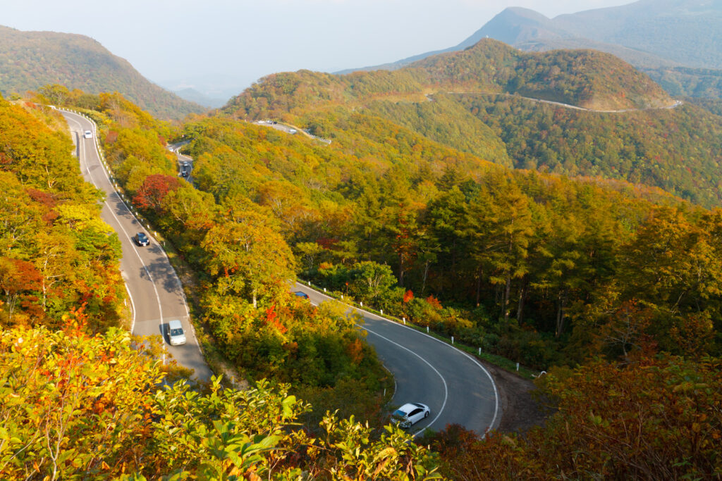 紅葉や山岳風景を楽しむ磐梯吾妻スカイライン