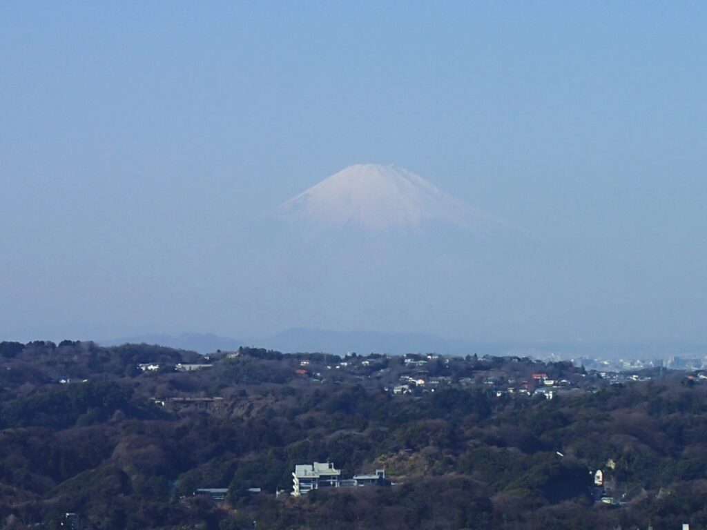 衣張山から見た富士山