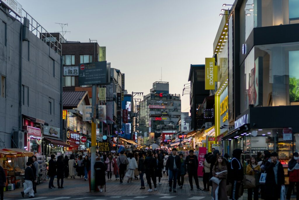 ８月の韓国の観光で行きたい弘大